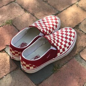 Red checkered vans 🍒🏁